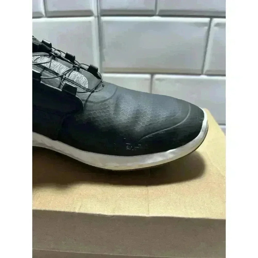 Puma Ignite Pwrcage Jrs Golf Shoes Black And Silver Waterproof 7C Juniors - Picture 11 of 14